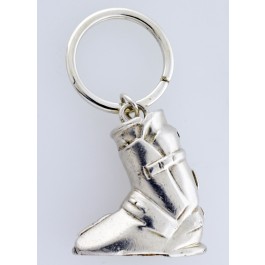 Vintage 1992 Tiffany & Co 925 Sterling Silver 3D Ski Boot Charm Key Ring
