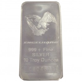 Engelhard Eagle and Flag Hallmark 10 oz Bar