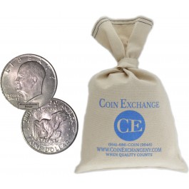 $100 Face Value Bag Copper Nickel Clad $1 Eisenhower IKE Dollars Full Dates