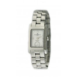 Baume Mercier Hampton Tiffany & Co MV045063 20mm Steel White Dial Quartz Watch 