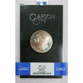 1882 CC Carson City $1 Morgan Silver Dollar NGC MS66+ GSA Hoard Gem Uncirculated