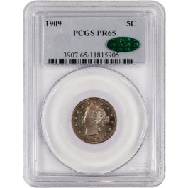 1909 5C Proof Liberty Head V Nickel PCGS PR65 CAC Coin
