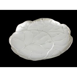 Vintage Tiffany & Co Pattern # 35225 Sterling Silver Cabbage Lettuce Dish 9.5"