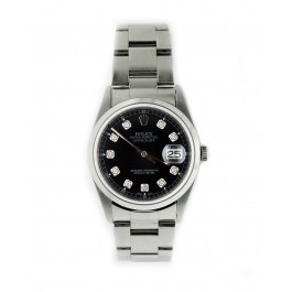 Rolex Oyster Perpetual Datejust 36mm Steel Diamond Dial Automatic Watch 16220