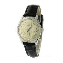 Vintage 1944 WW2 Omega 2420/1 28.01RA SC PC 32mm Steel Bumper Automatic Watch