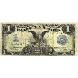 Series Of 1899 $1 Black Eagle Silver Certificate Fr#236 Circulated 3