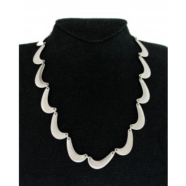 Vintage Georg Jensen Nanna Ditzel Denmark #276 Sterling Silver Toggle Necklace 