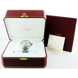 Cartier Pasha GMT 38MM #2388 Stainless Steel Power Reserve Automatic Watch