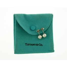 Tiffany & Co HardWear 925 Sterling Silver 8mm Ball Bead Stud Earrings With Pouch