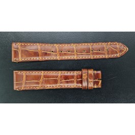 Cartier KD20BN07 18.5mm x 16mm Brown Alligator Leather Watch Strap