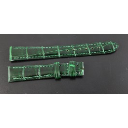 Camille Fournet Maria Gaspari 14mm x 11.5mm Green Alligator Leather Watch Strap