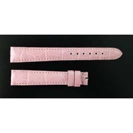 Camille Fournet Maria Gaspari 14mm x 11.5mm Pink Alligator Leather Watch Strap