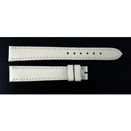 Camille Fournet Maria Gaspari 14mm x 11.5mm Cream White Leather Watch Strap NEW
