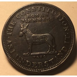 1850'S HARD TIMES TOKEN HT-70 "I TAKE THE RESPONSIBILITY"