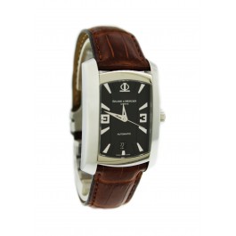 Baume Mercier Hampton 65447 30mm x 46mm Steel Black Dial Date Automatic Watch