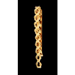 Vintage Signed Cartier 18k Yellow Gold Twisted Rope Tie Clip 2.75"
