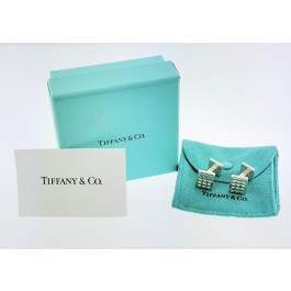 Tiffany & Co Germany Moderne Collection 925 Sterling Silver Cufflinks With Box