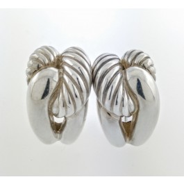 David Yurman Sterling Silver Infinity Knot Shrimp Earrings