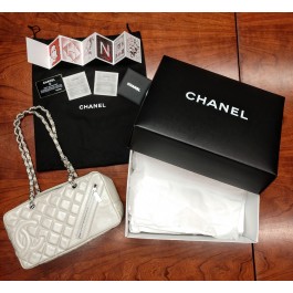 Authentic CHANEL Cotton Club Bowling Bag With Box Coin Exchange NY