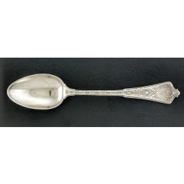 Antique 1872 Tiffany & Co Sterling Silver Persian Pattern Ice Cream Spoon 6 1/4"