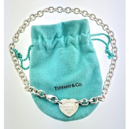 Tiffany & Co. - 17 Inches Please Return to Tiffany & Co Heart Tag Choker Necklace