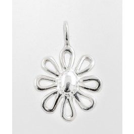 Tiffany & Co Paloma Picasso Sterling Silver Daisy Flower Pendant For Necklace