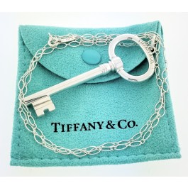 Tiffany & Co. Platinum Estate Key Pendant