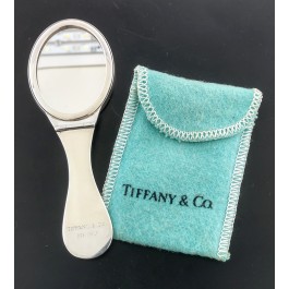 Vintage Tiffany Co Italy Sterling Silver Folding Compact Purse Mirror No Mono Coin Exchange NY