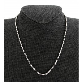 David Yurman 14k Yellow Gold Sterling Silver 2.7mm Box Chain Necklace 16"
