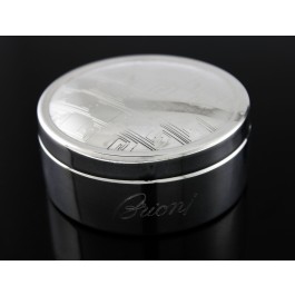 Brioni Italy 925 Sterling Silver Greek Key Jewelry Trinket Box