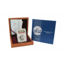 2014 Smithsonian Institution Official Mint Medal Silver Panda China NGC PF70 UC