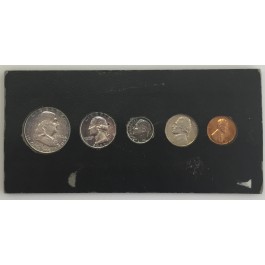1952 Proof Set Beautifully Toned Coins in a Black Old Holder