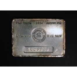 Vintage Royal Canadian Mint RCM Horizontal B Series 10 oz 999+ Silver Bar SEALED