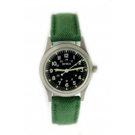 Vintage Benrus MIL-W-46374 33mm Stainless Steel Military Reissue Manual Watch