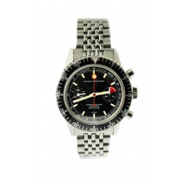Nivada Grenchen Chronomaster Aviator Sea Diver 85004 Valjoux 23 38mm Steel Watch