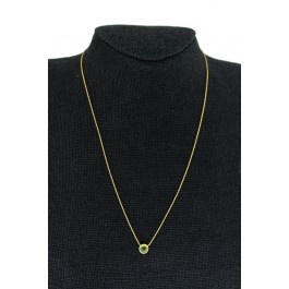 Ippolita Lollipop 18k Yellow Gold Mini Peridot Pendant Necklace 18.25"