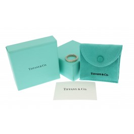 Tiffany & Co Somerset 925 Sterling Silver 4mm Woven Mesh Narrow Band Ring Size 7