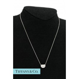 Vintage Tiffany & Co Elsa Peretti Sterling Silver 11mm Bean Pendant Necklace 16"