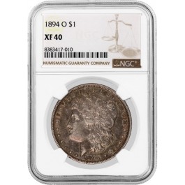 1894 O $1 Morgan Silver Dollar NGC XF40 Extremely Fine Circulated Key Date Coin
