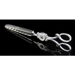 Antique Carl Weishaupt German 800 Silver Master Asparagus Tongs 10.75"