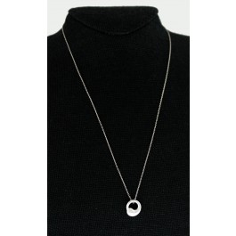 Tiffany & Co Elsa Peretti Sterling Silver 13.5mm Eternal Circle Necklace 18.5"