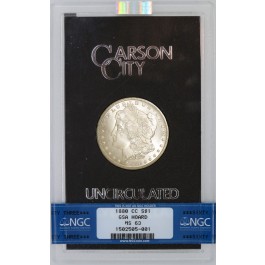1880 CC Carson City $1 Morgan Silver Dollar NGC MS63 GSA Hoard Coin
