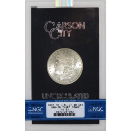1882 CC Carson City $1 Morgan Silver Dollar VAM 2B 3rd Stage NGC MS63 GSA Hoard
