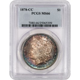 1878 CC Carson City $1 Morgan Silver Dollar PCGS MS66 Gem Uncirculated Key Date