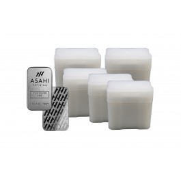 Lot Of 5 Roll Of 20 Asahi Refining 1 oz .999 Silver Bars NEW