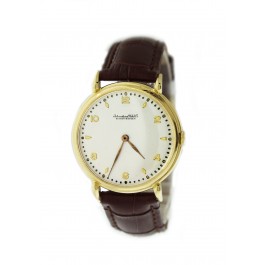 Vintage IWC Schaffhausen Calibre 89 36mm 18k Yellow Gold Mechanical Watch 