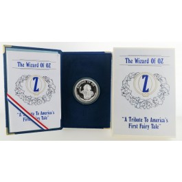 The Wizard Of Oz 1 oz .999 Proof Silver Coin Dorothy And Her Dog Toto Box & COA