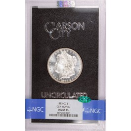 1883 CC Carson City $1 Morgan Silver Dollar NGC MS65 PL CAC GSA Hoard Coin