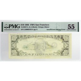 1981 $1 FRN Cleveland Fr#1911-D Insufficient Inking Error Note PMG Ch UNC 63 EPQ
