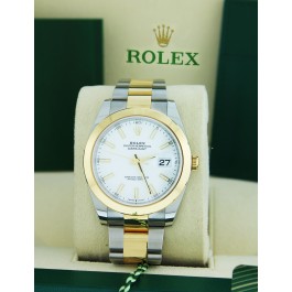 2021 Rolex Datejust 126303 41mm Two Tone 18k Gold Steel Date Automatic Watch 